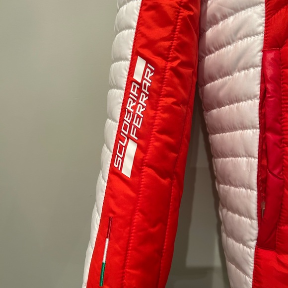 Puma Scuderia Ferrari Red and White Puffer Jacket - Picture 5 of 10